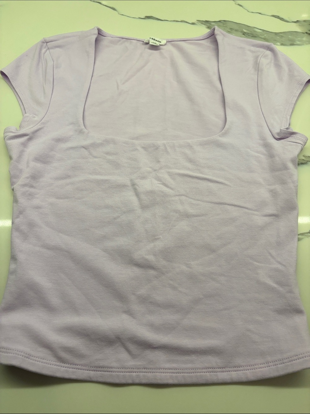 Garage Lavender Square Neck Tank Top